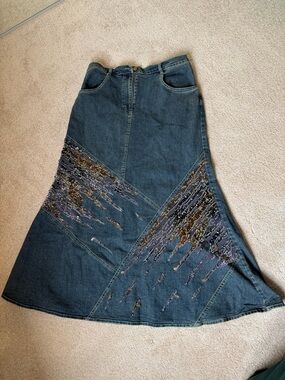 Vintage Denim Skirt
